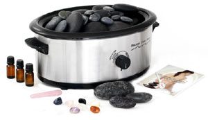 HOT STONE MASSGE KIT W/50PCS, HEATER & DVD